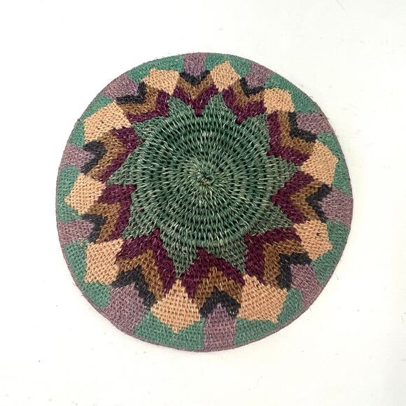 VTG Hand Woven Coil Basket Bowl Southwestern? Native African? - Picture 3 of 4